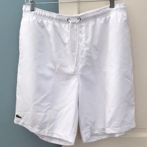 NWT White Lacoste Tennis shorts Size Large